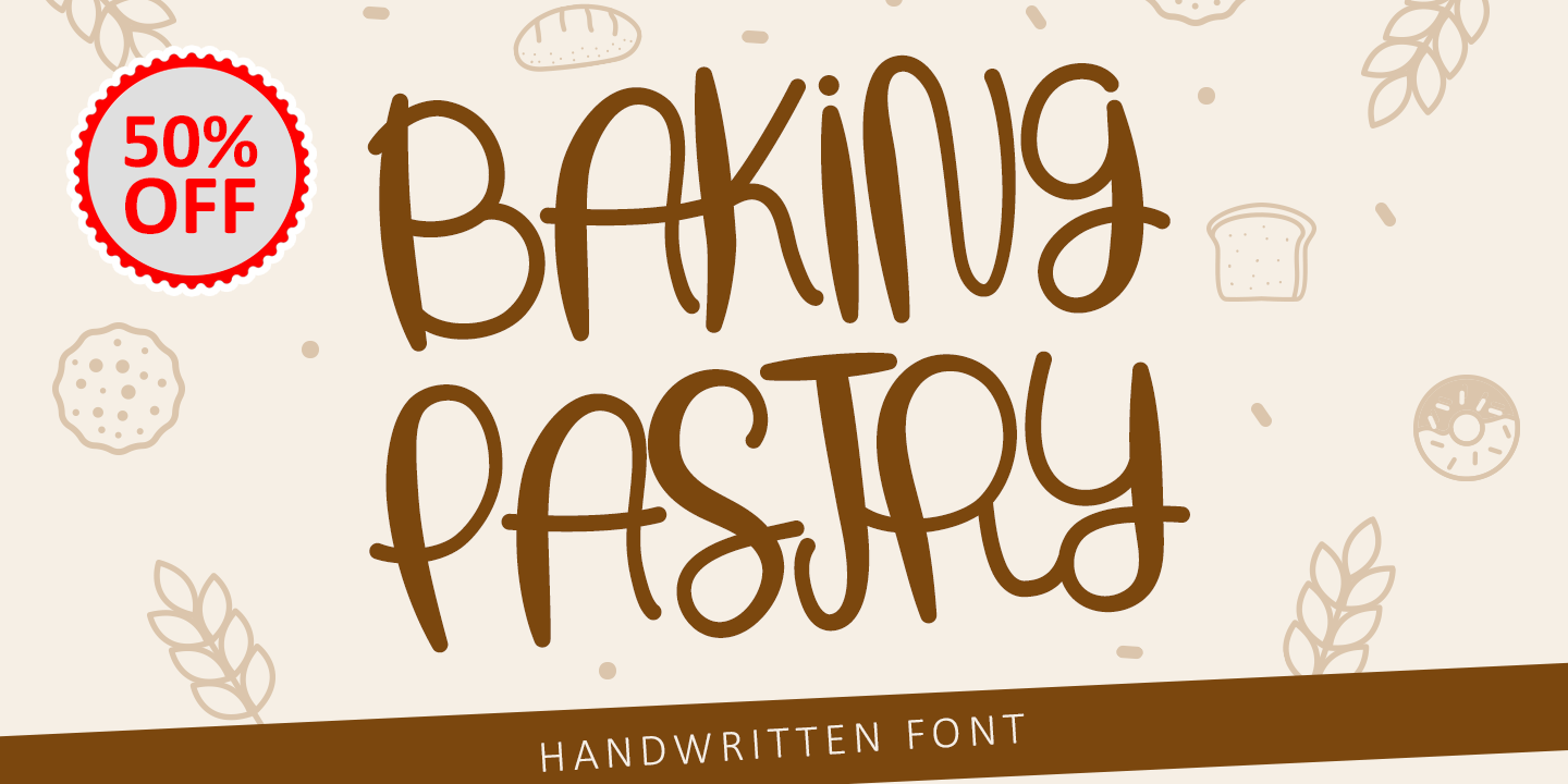 Example font Baking Pastry #7